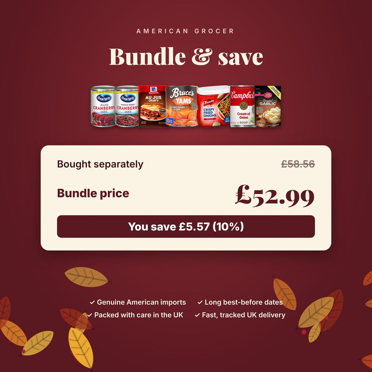 Thanksgiving Feast Box 🦃 | Complete American Thanksgiving Dinner Kit | 14 Items