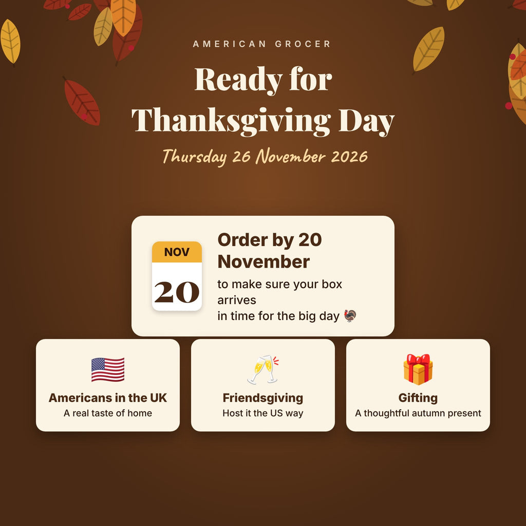Order by 20 November for Thanksgiving delivery