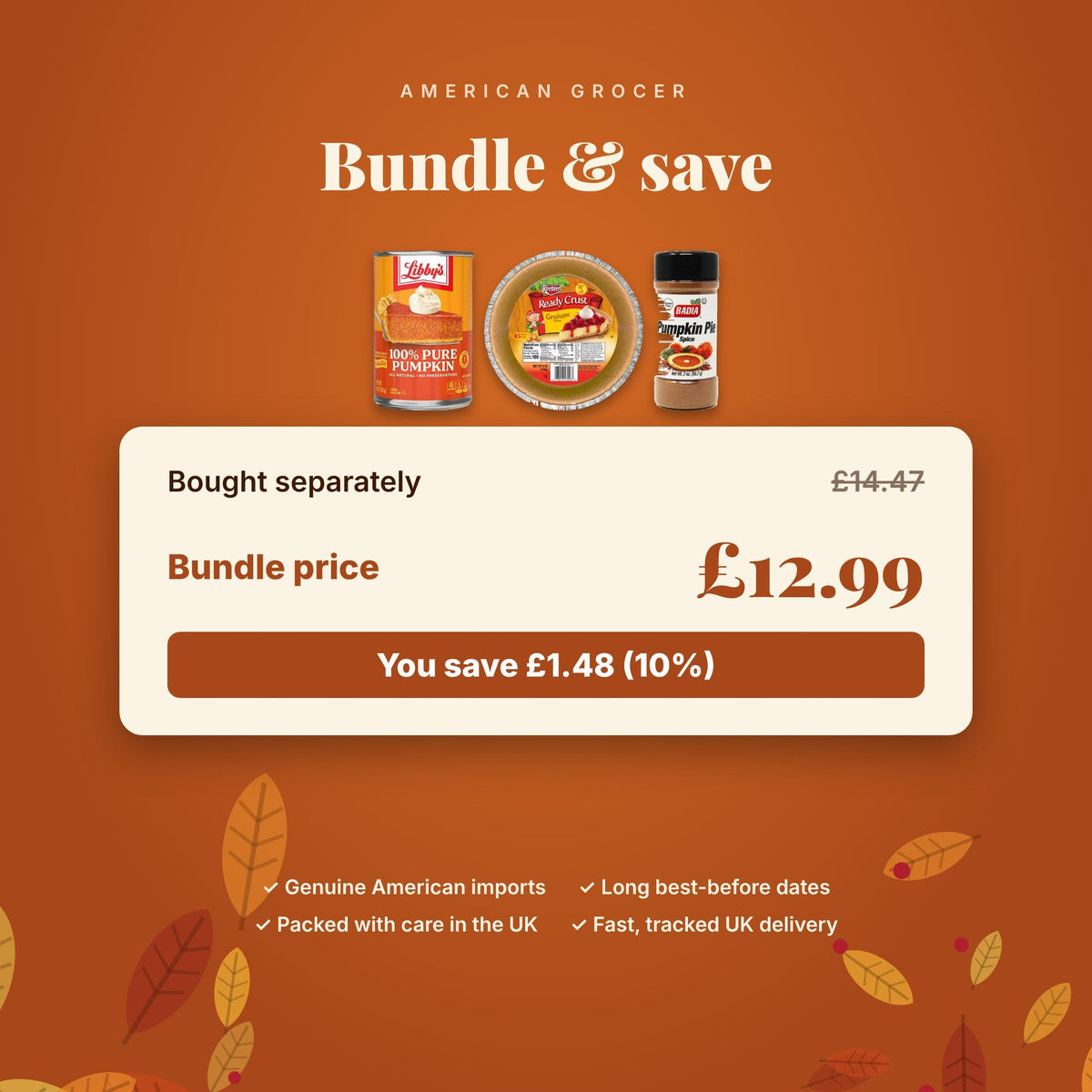 Pumpkin Pie Kit bundle and save