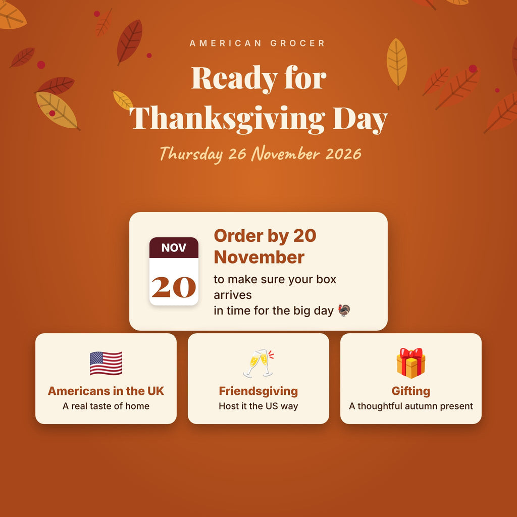 Order by 20 November for Thanksgiving delivery