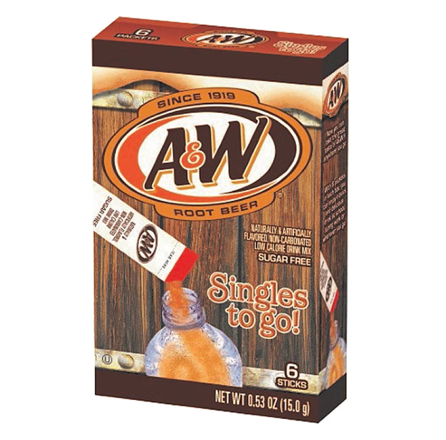 Singles To Go A&W Root Beer Drink Mix 15g (6 Sticks)
