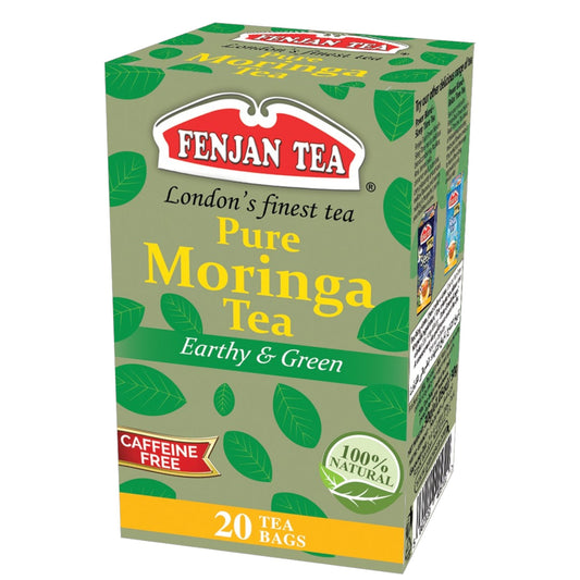 Fenjan Pure Moringa Tea, Earthy & Green 20 Tea Bags