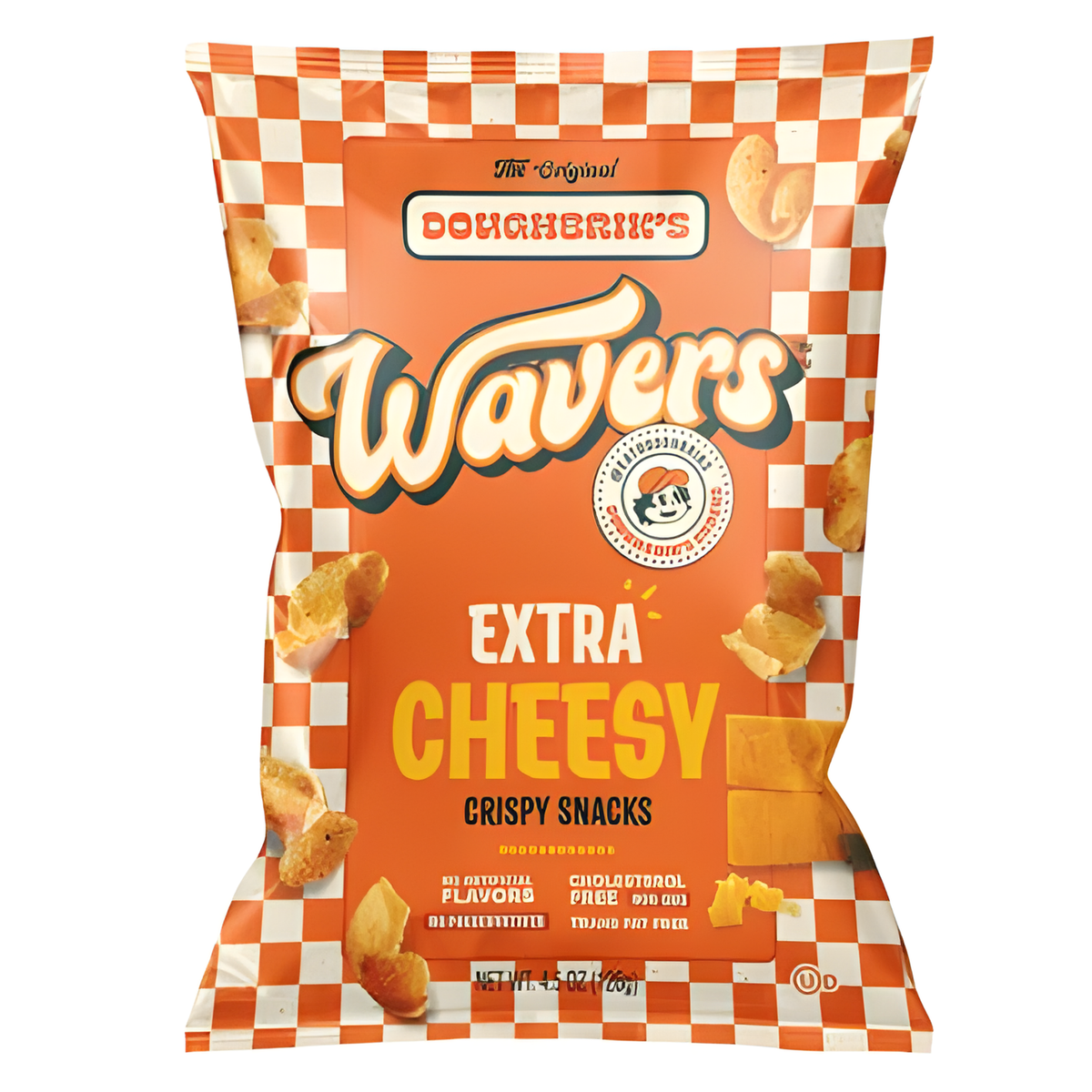 The Original Doughbrik's Wavers Crispy Snacks 126g | Extra Cheesy Flavoured