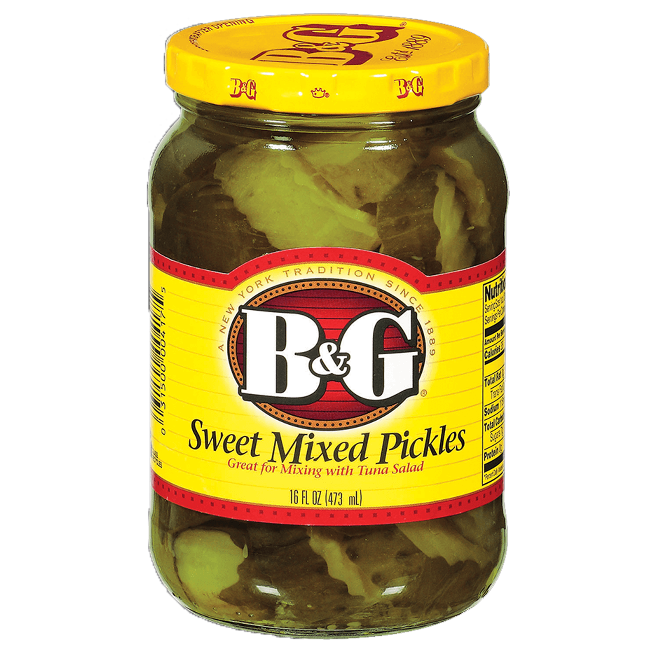 B&G Sweet Mixed Pickles 473ml sold by American Grocer in the UK