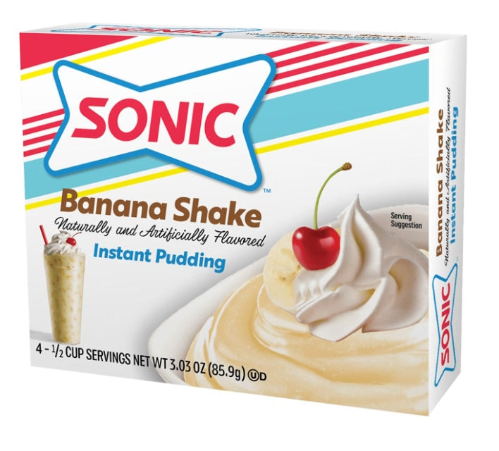 Sonic Instant Pudding | Banana Shake 85g (Best Before : August 2026)