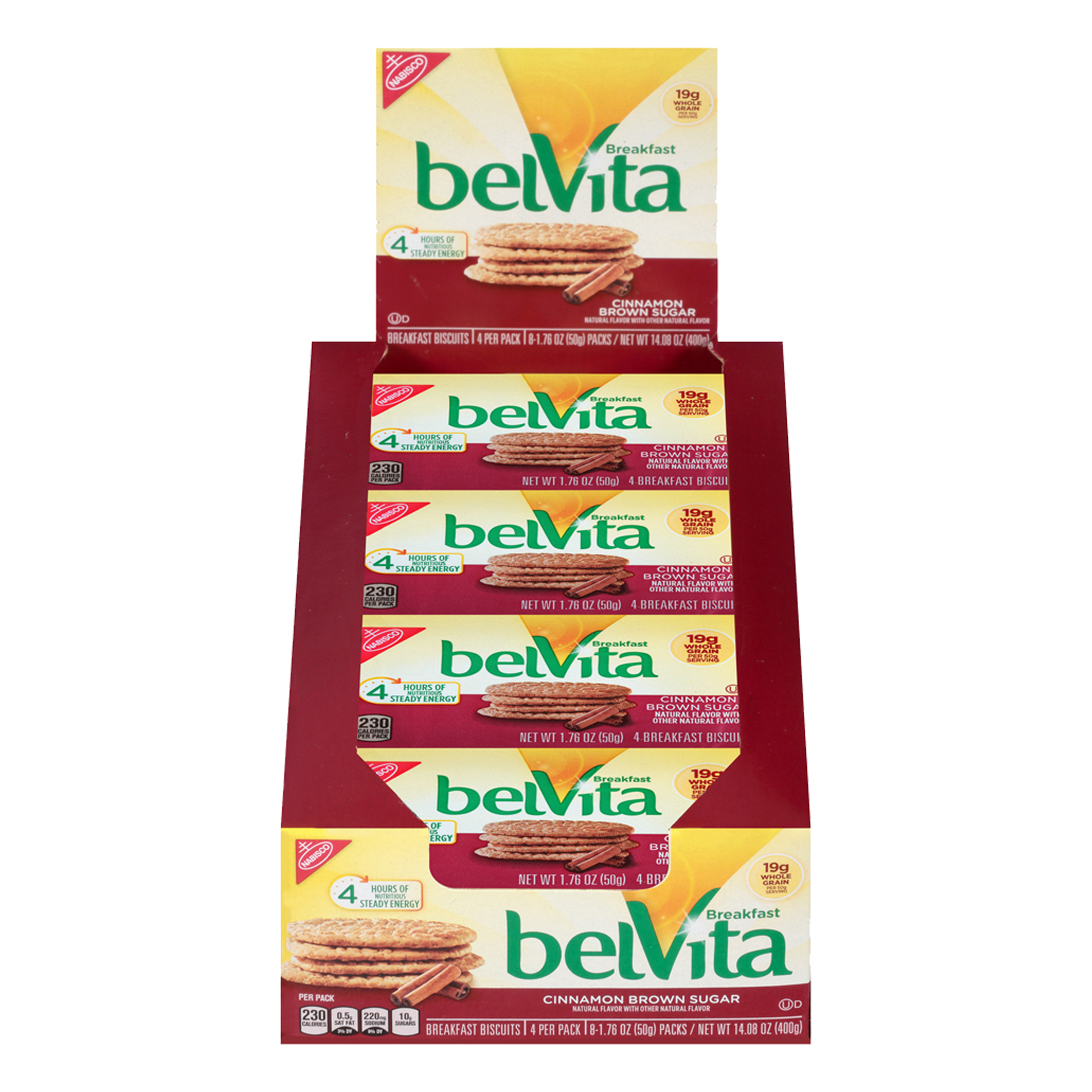 Belvita Breakfast Cinnamon Brown Sugar Biscuits 400g sold by American Grocer in the UK