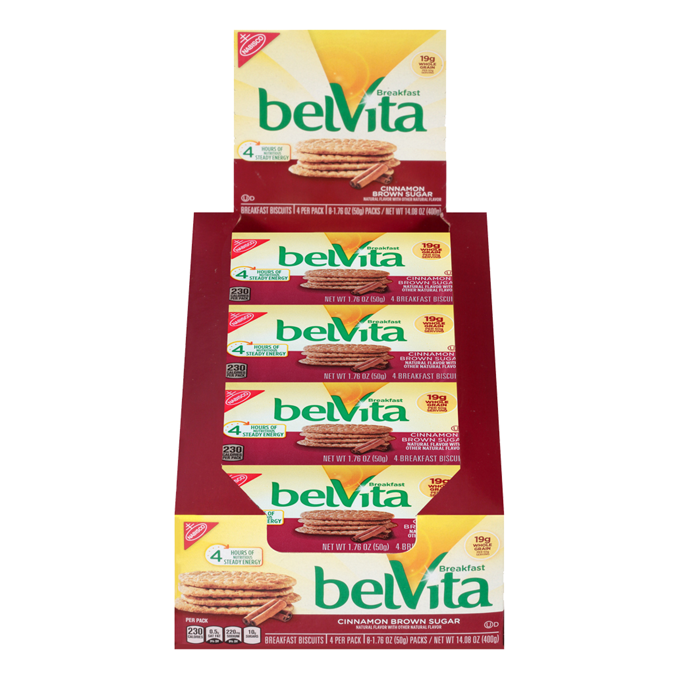 Belvita Breakfast Cinnamon Brown Sugar Biscuits 400g sold by American Grocer in the UK