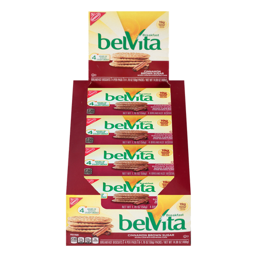 Belvita Breakfast Cinnamon Brown Sugar Biscuits 400g sold by American Grocer in the UK