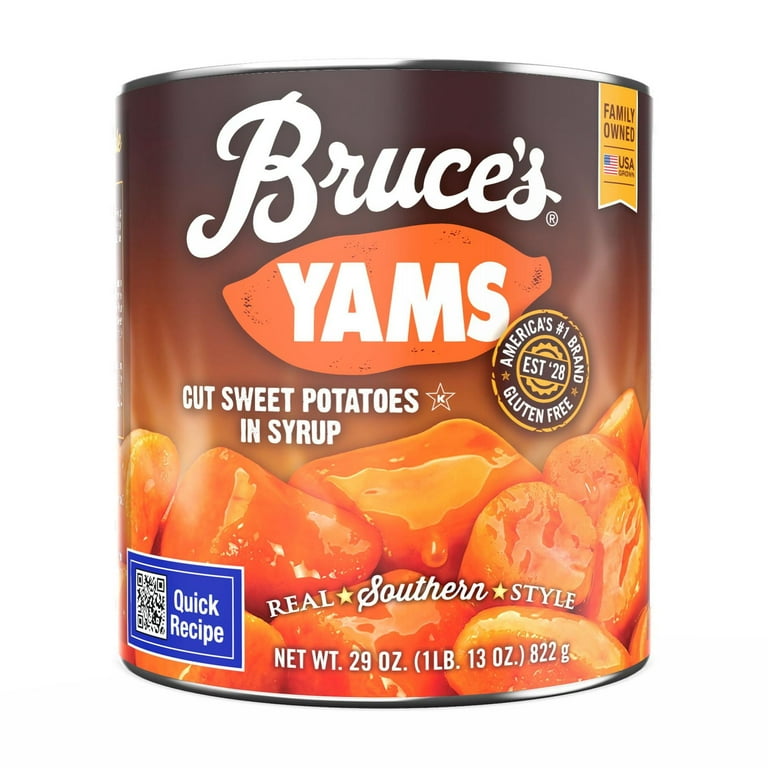 Bruce Yams Cut Sweet Potatoes in Syrup 822g