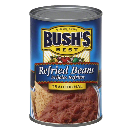 Bush's Best Traditional Refried Beans 454g sold by American Grocer in the UK