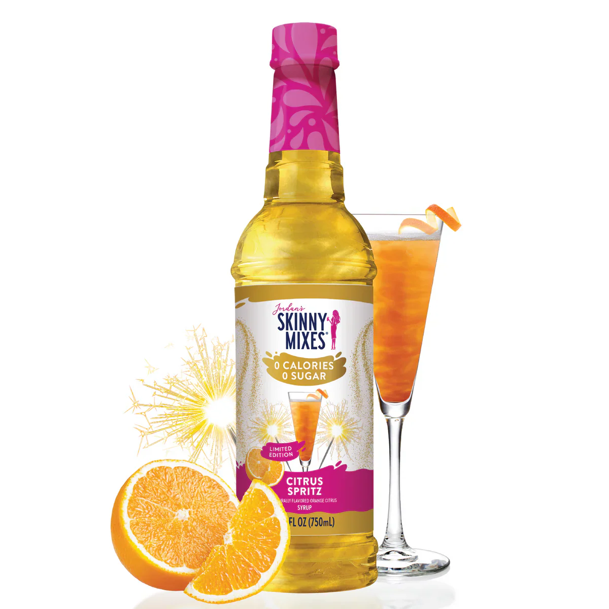 Skinny Sugar Free Citrus Spritz Syrup 750ml (Best Before 10/2026)