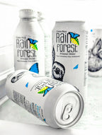 RainForest Premium & Natural Artesian Spring Water from Costa Rica, Aluminium Cans 475mL