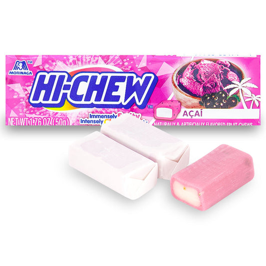 Hi-Chew Fruity Chewy Candy Acai Flavour 50g Pack of 15 (Best Before Date 27/02/2025)