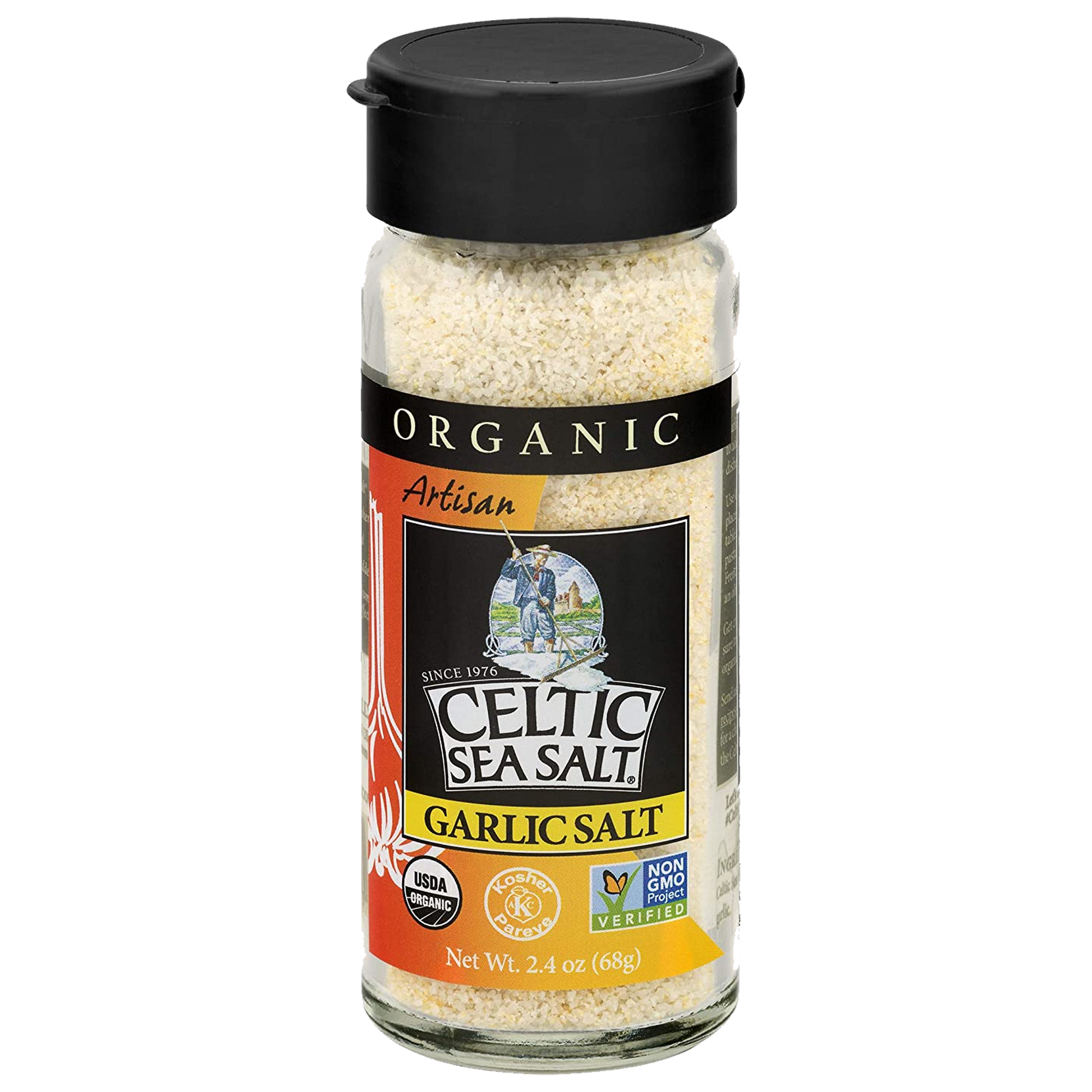 Celtic Sea Salt Organic Garlic Salt 68g sold by American Grocer in the UK