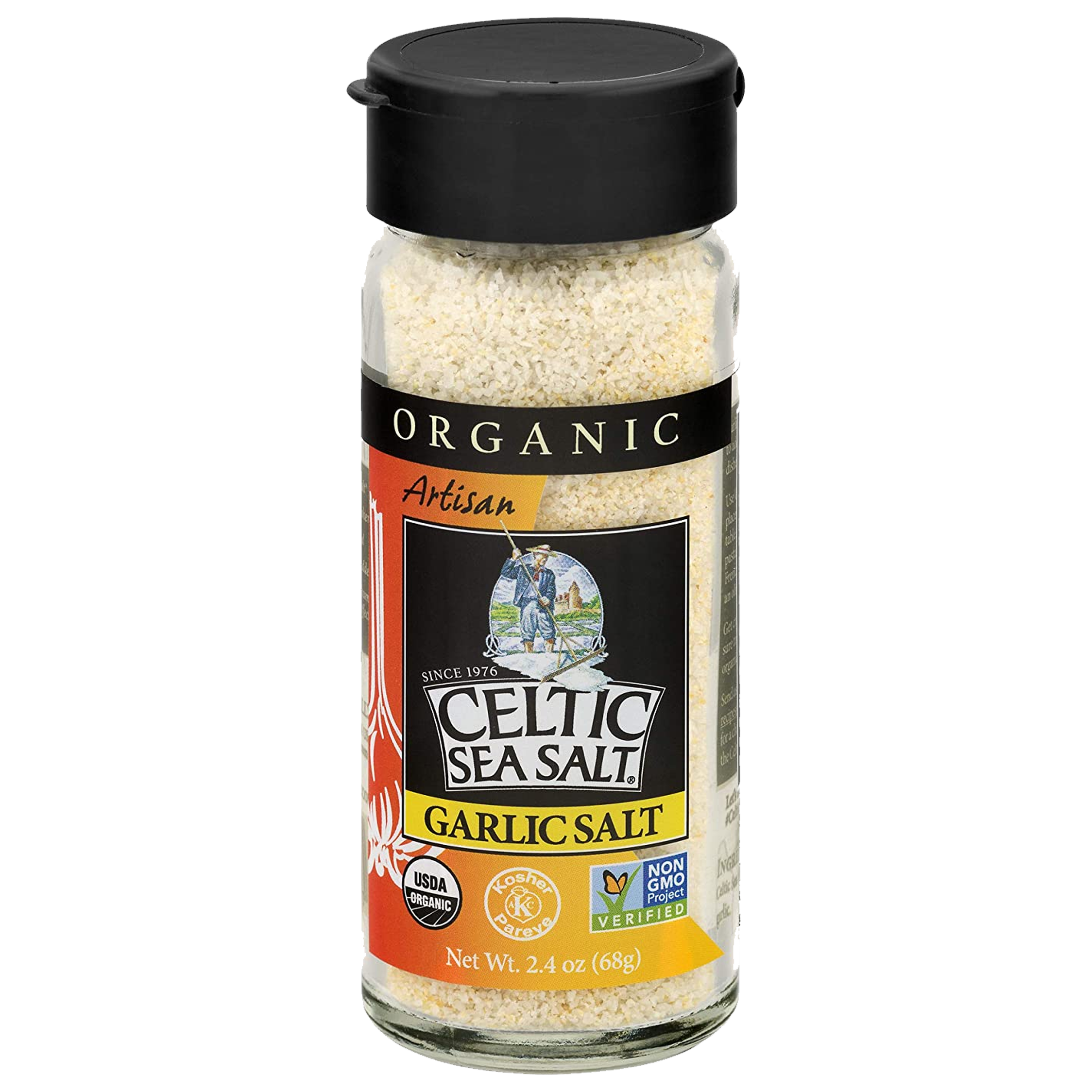 Celtic Sea Salt Organic Garlic Salt 68g sold by American Grocer in the UK
