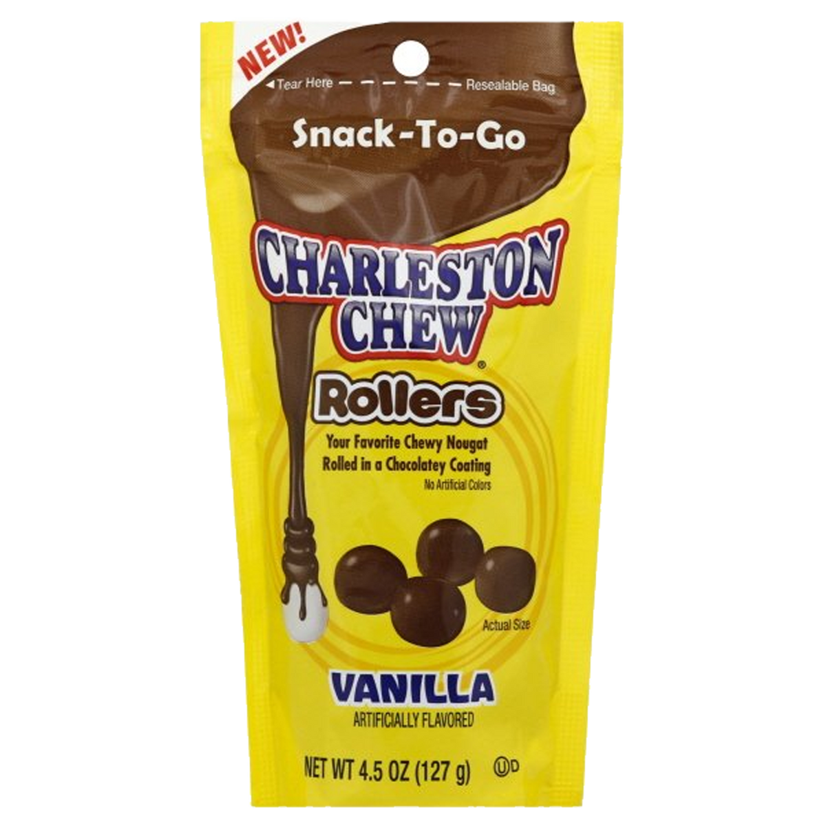 Charleston Chew Rollers Vanilla Flavoured Snack -to-Go Resealable Bag 127g(BBD DEC 2026) (Copy)