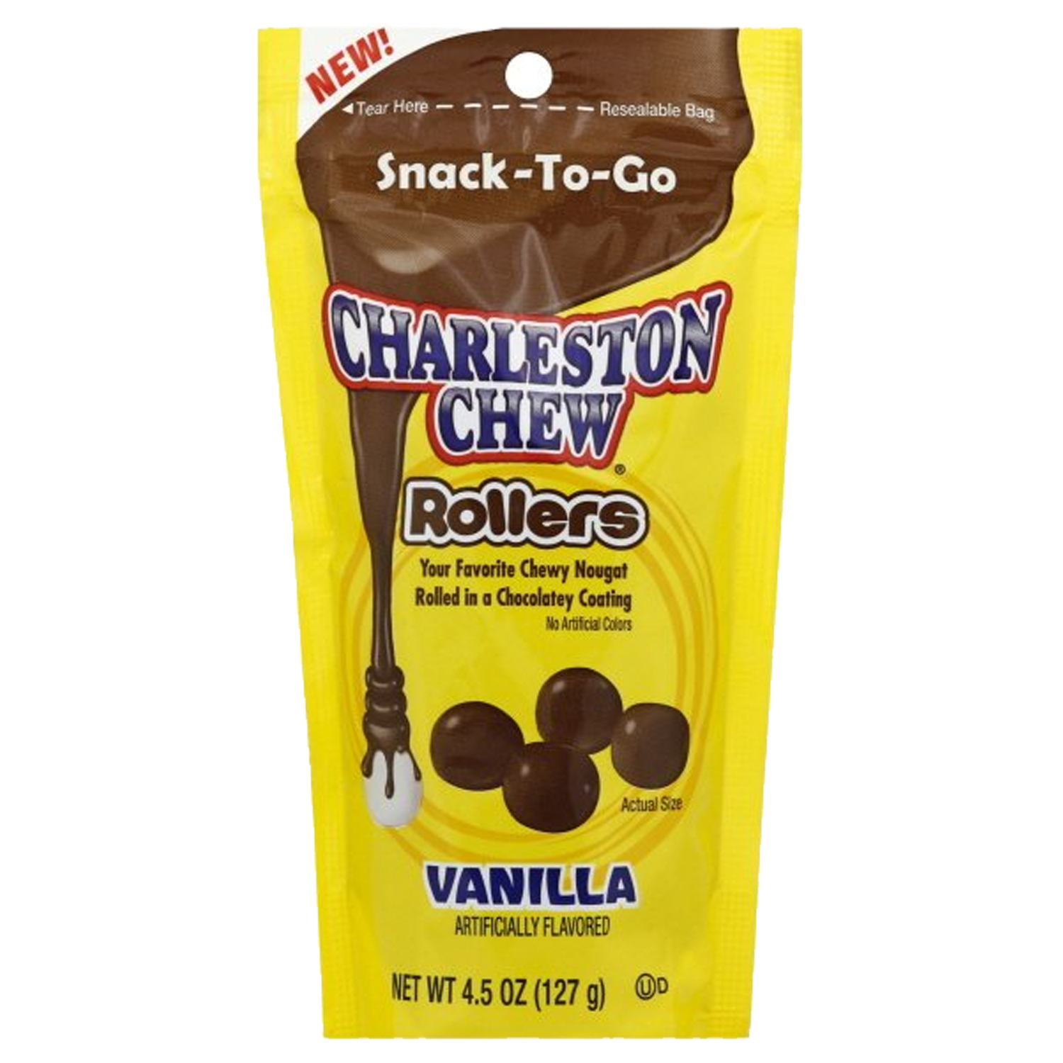 Charleston Chew Rollers Vanilla Flavoured Snack -to-Go Resealable Bag 127g(BBD SEPT 2026)