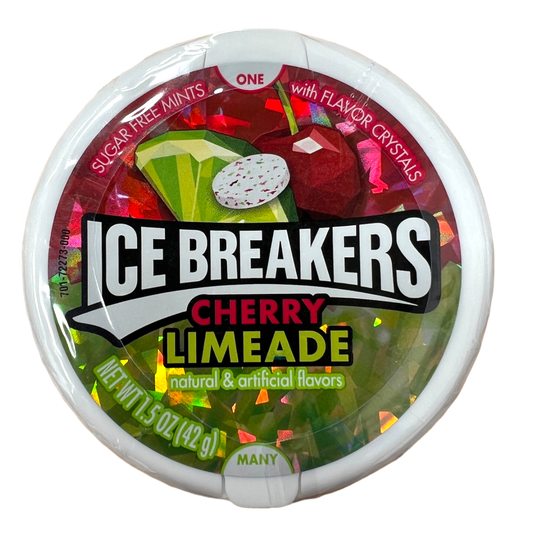 Ice Breakers Cherry Limeade Sugar Free Mints 42g (Pack of 2)