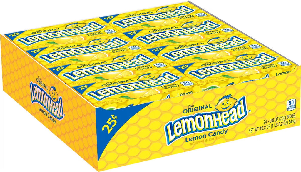 Lemonhead Original Lemon Candy Full Case of 24 (Best Before May 2026)