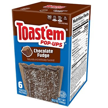 Toast'em Pop-Ups Chocolate Fudge Toaster Pastries 288g