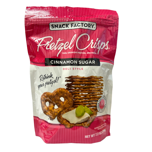 Snack Factory Cinnamon Sugar Deli Style Pretzel Crisps 204g (Best Before : 08 Nov 2025)