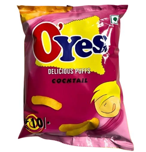 O'Yes Indian Puff Crisps 40g