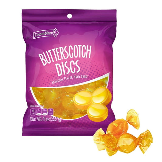 Colombina Butterscotch Discs Hard Candy 227g