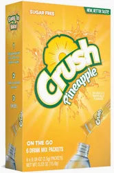 Singles To Go Crush Pineapple Drink Mix 15g (6 Sticks)