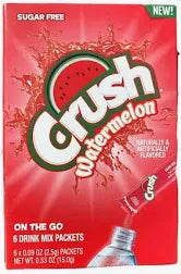 Singles To Go Crush Watermelon Drink Mix 15g (6 Sticks)