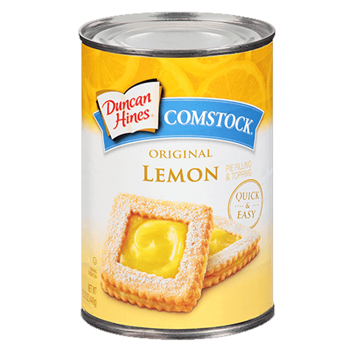 Duncan Hines Comstock Original Lemon Pie Filling & Topping 446g sold by American grocer Uk