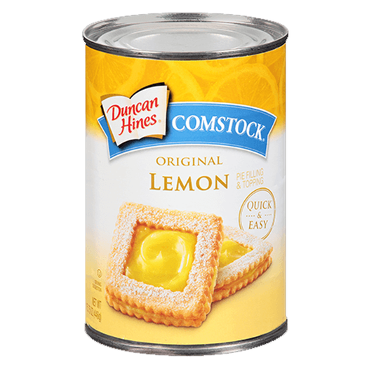 Duncan Hines Comstock Original Lemon Pie Filling & Topping 446g sold by American grocer Uk