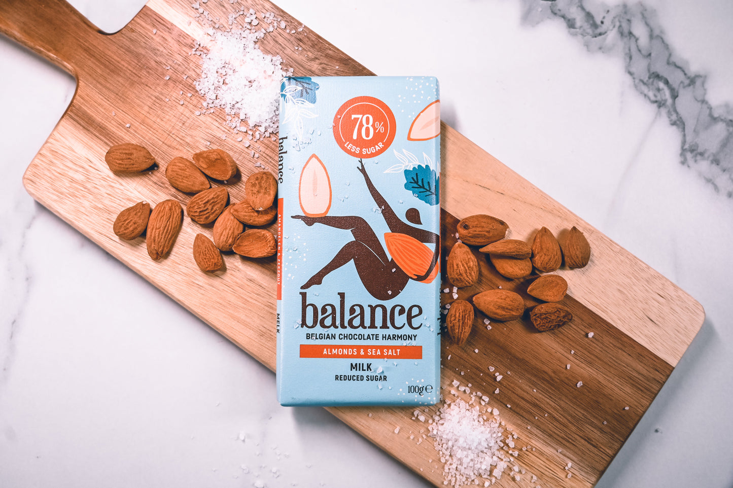 Balance Stevia tablet Milk Almond & Seasalt 100g