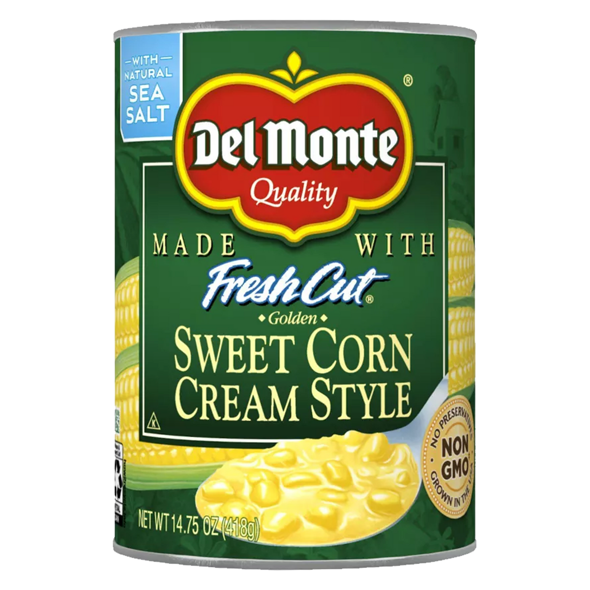 Del Monte Fresh Cut Cream Style Golden Sweet Corn 418g sold by American grocer Uk