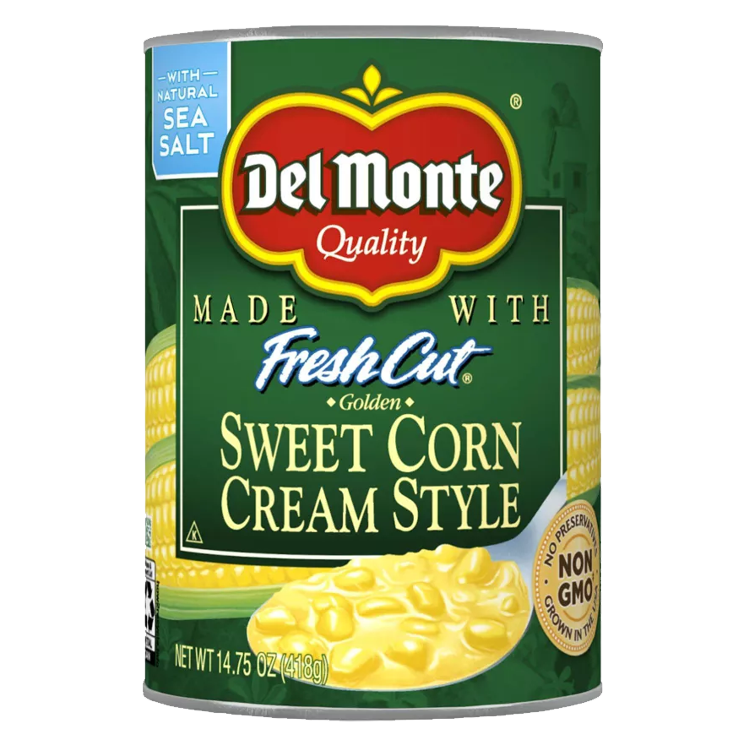 Del Monte Fresh Cut Cream Style Golden Sweet Corn 418g sold by American grocer Uk