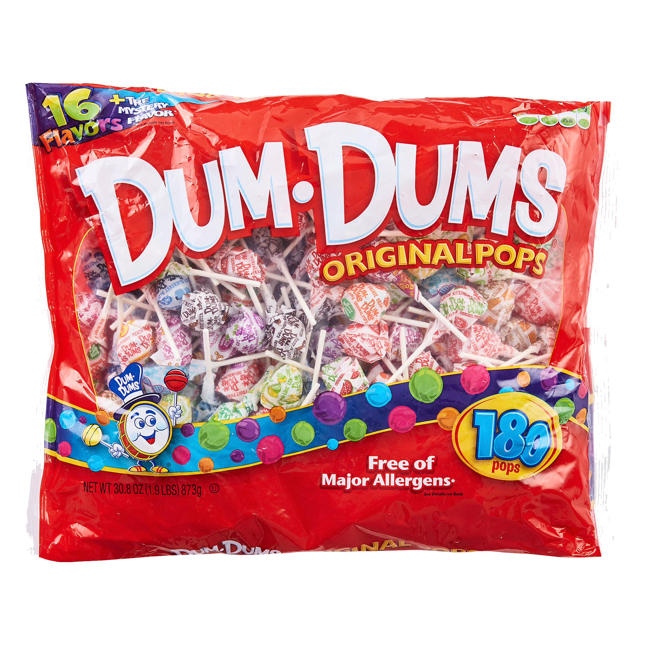 Dum Dums Original Pops 873g-180ct sold by American grocer Uk