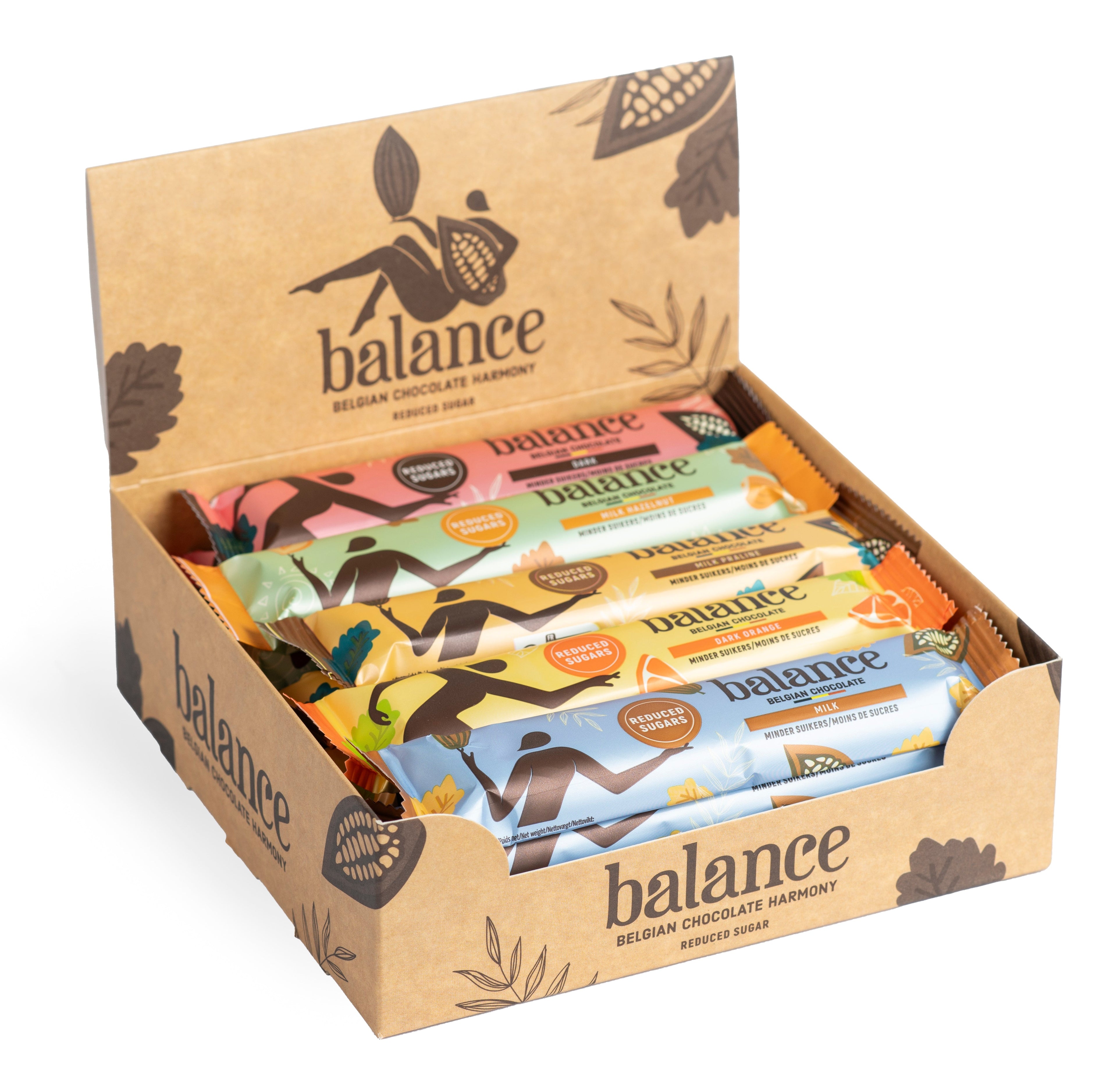 Balance Stevia bar Mixed (20 x 35g) (Best Before : Feb 2026)