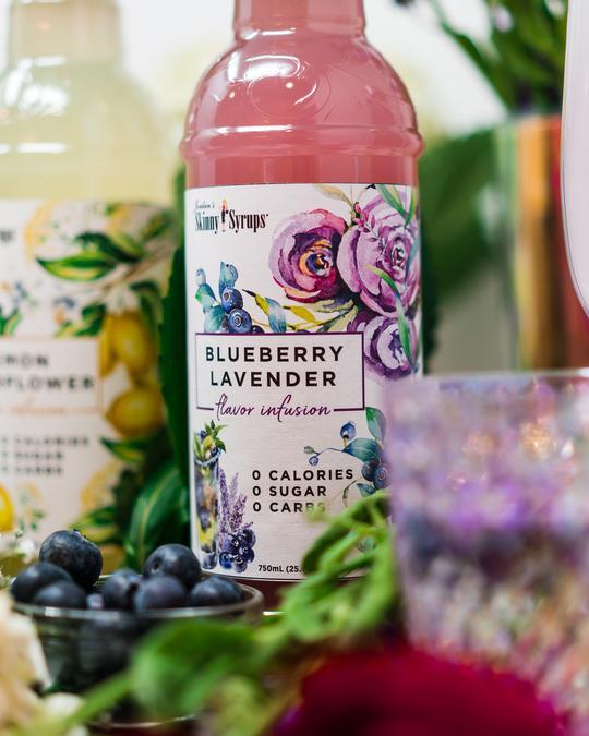 Skinny Sugar Free Blueberry Lavender Syrup 750ml (Best Before : 24 May 2026)