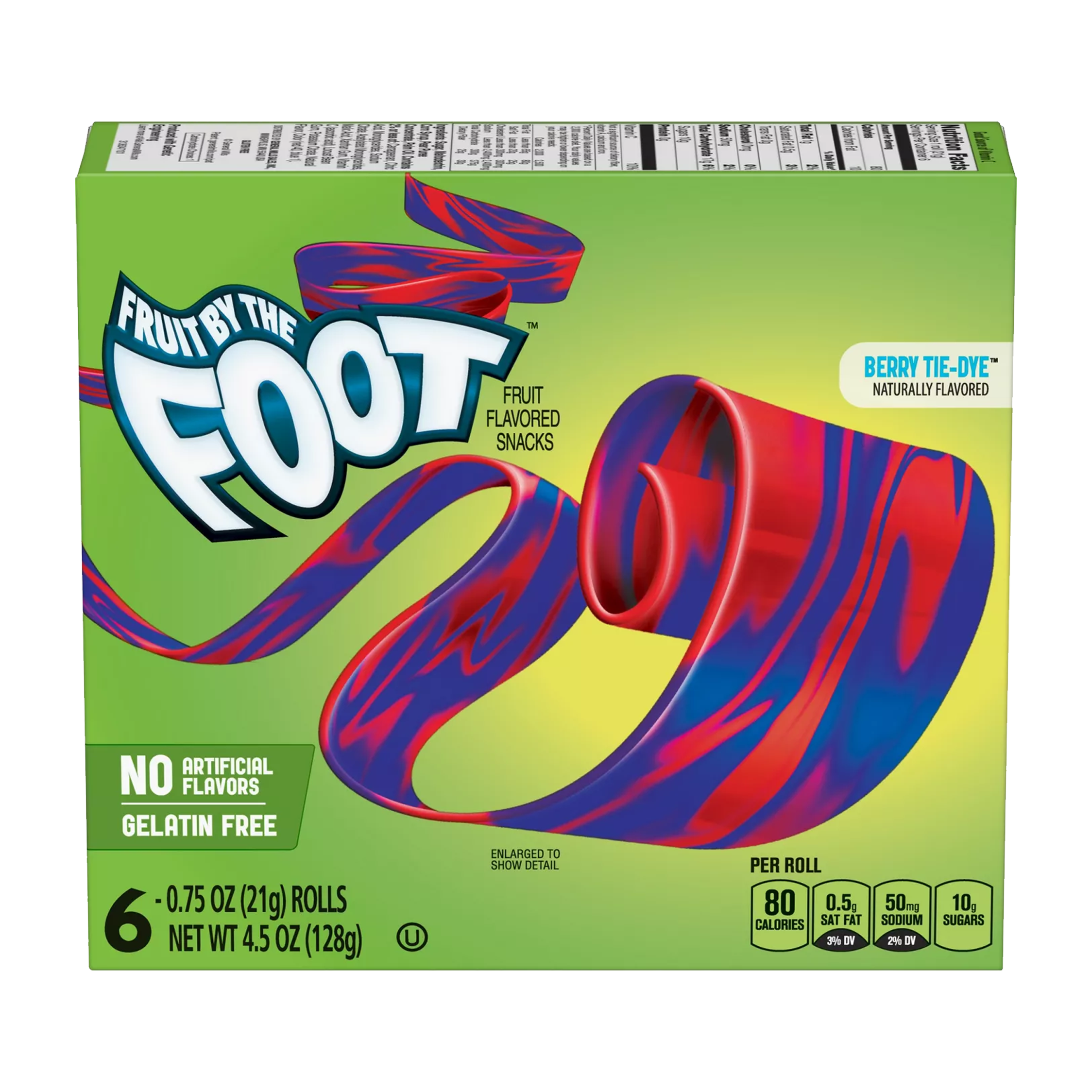Fruit by the Foot Berry Tie-Dye Fruit Flavoured Snacks 128g