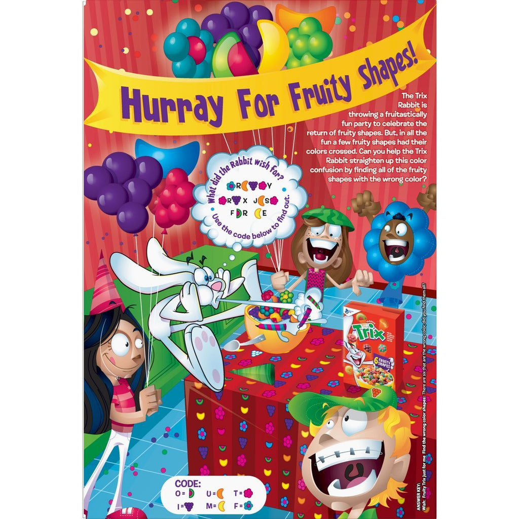 General Mills Classic Trix Cereal Fruity Shapes 303g (Just Box Damaged)