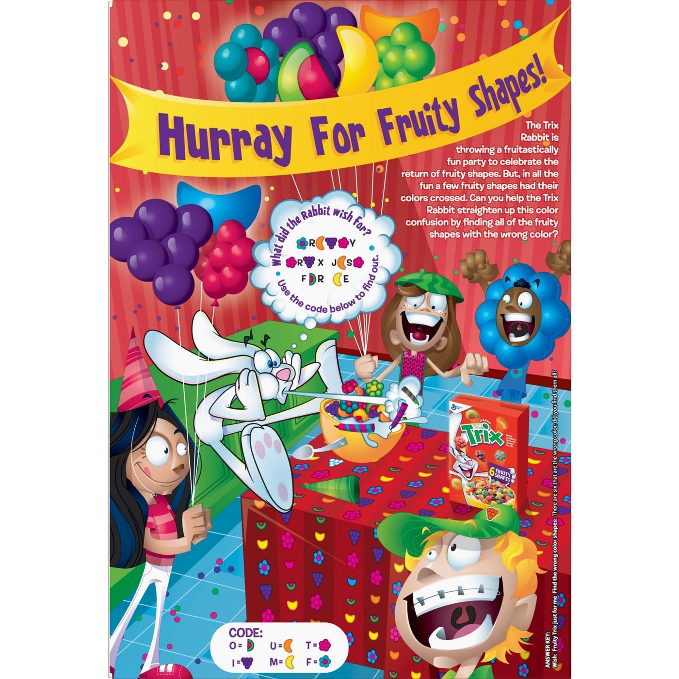 General Mills Classic Trix Cereal Fruity Shapes 303g (Just Box Damaged)