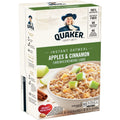 Quaker Instant Oatmeal Apple & Cinnamon 340g (BBD JUNE 2026)BOXED DAMAGED)