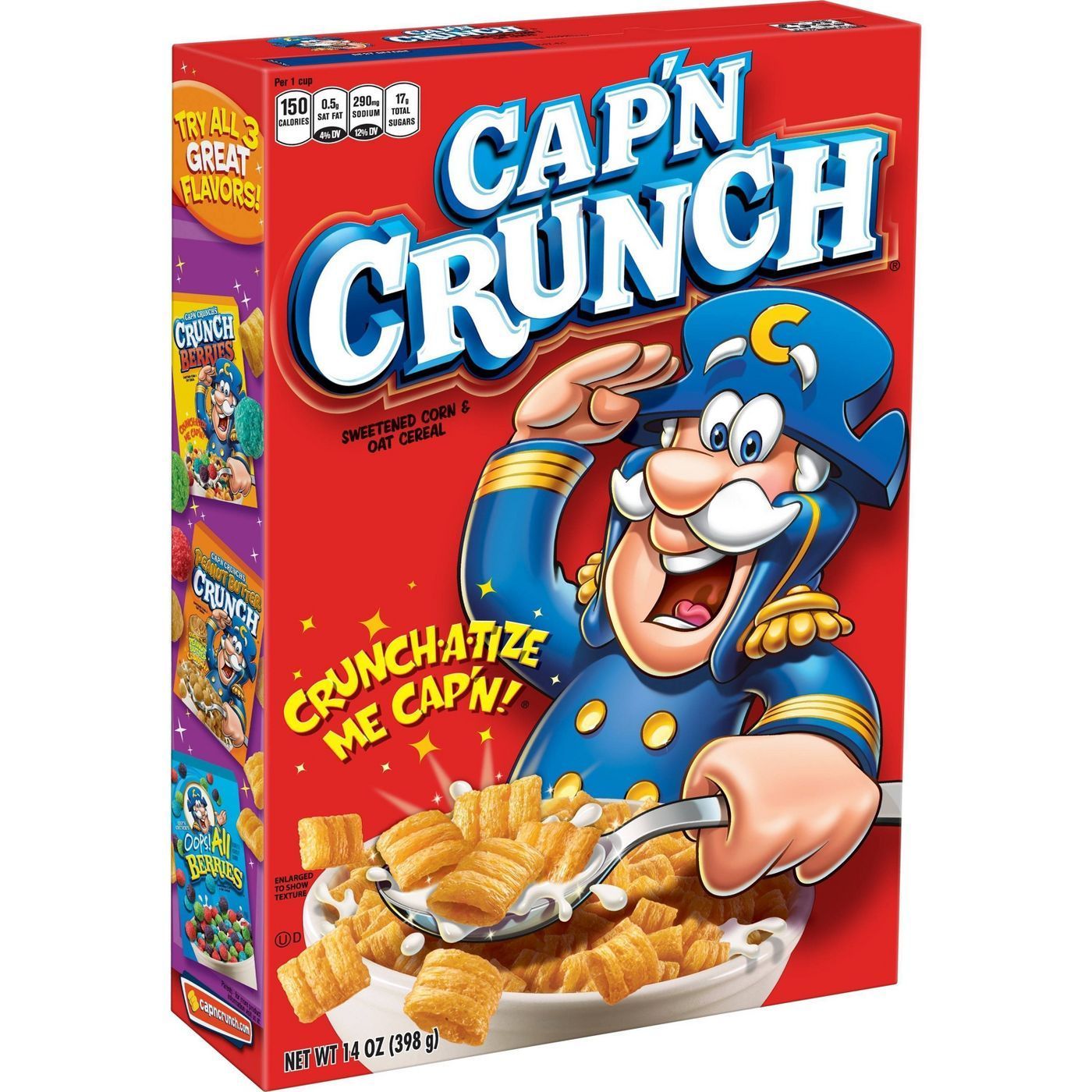 Quaker Cap'n Crunch Original Cereal 360g (Best Before : 01 Aug 2026)
