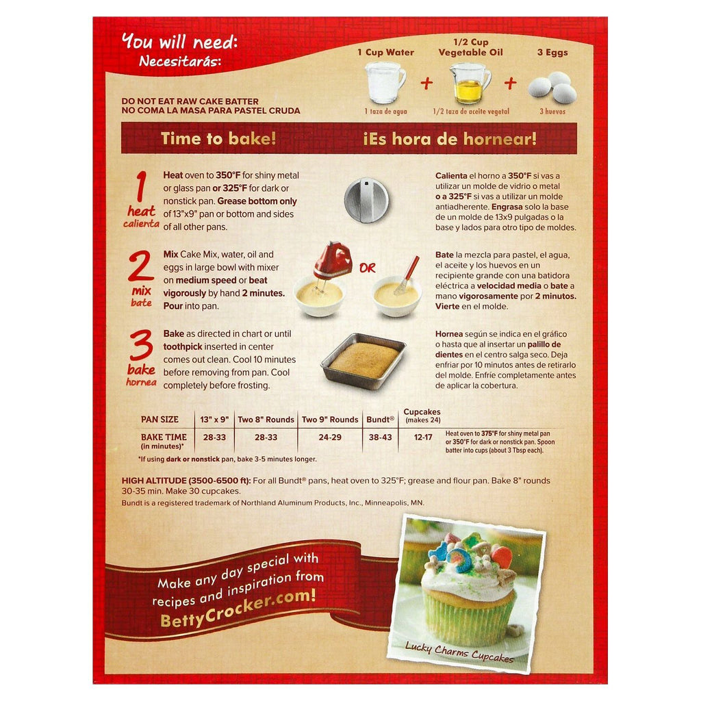 Betty Crocker Super Moist Lemon Cake Mix 432g sold by American Grocer in the UK