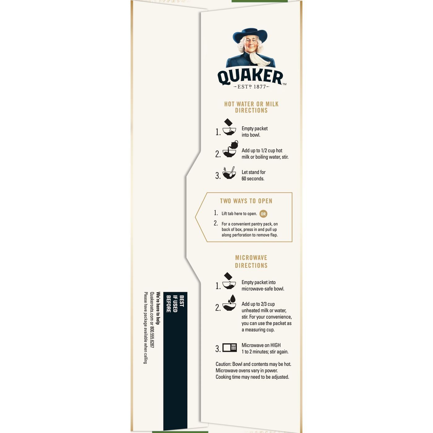 Quaker Instant Oatmeal Apple & Cinnamon 340g (Best Before : 11 June 2026)