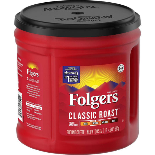 Folgers Classic Medium Roast Ground Coffee 733g ( (Best Before Date: 11/24)