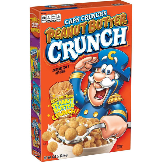 Quaker Cap'n Crunch Peanut Butter Crunch Cereal 325g (Best Before 06/2025)