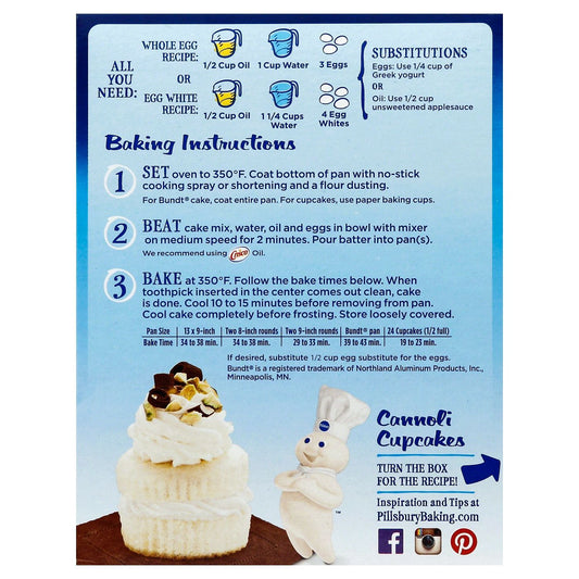 Pillsbury Moist Supreme White Cake Mix 432g (Best Before : 11 Apr 2026)