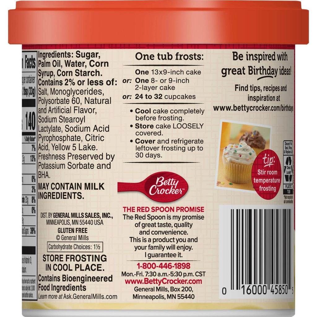 Betty Crocker Rich & Creamy Lemon Frosting 453g sold by American Grocer in the UK