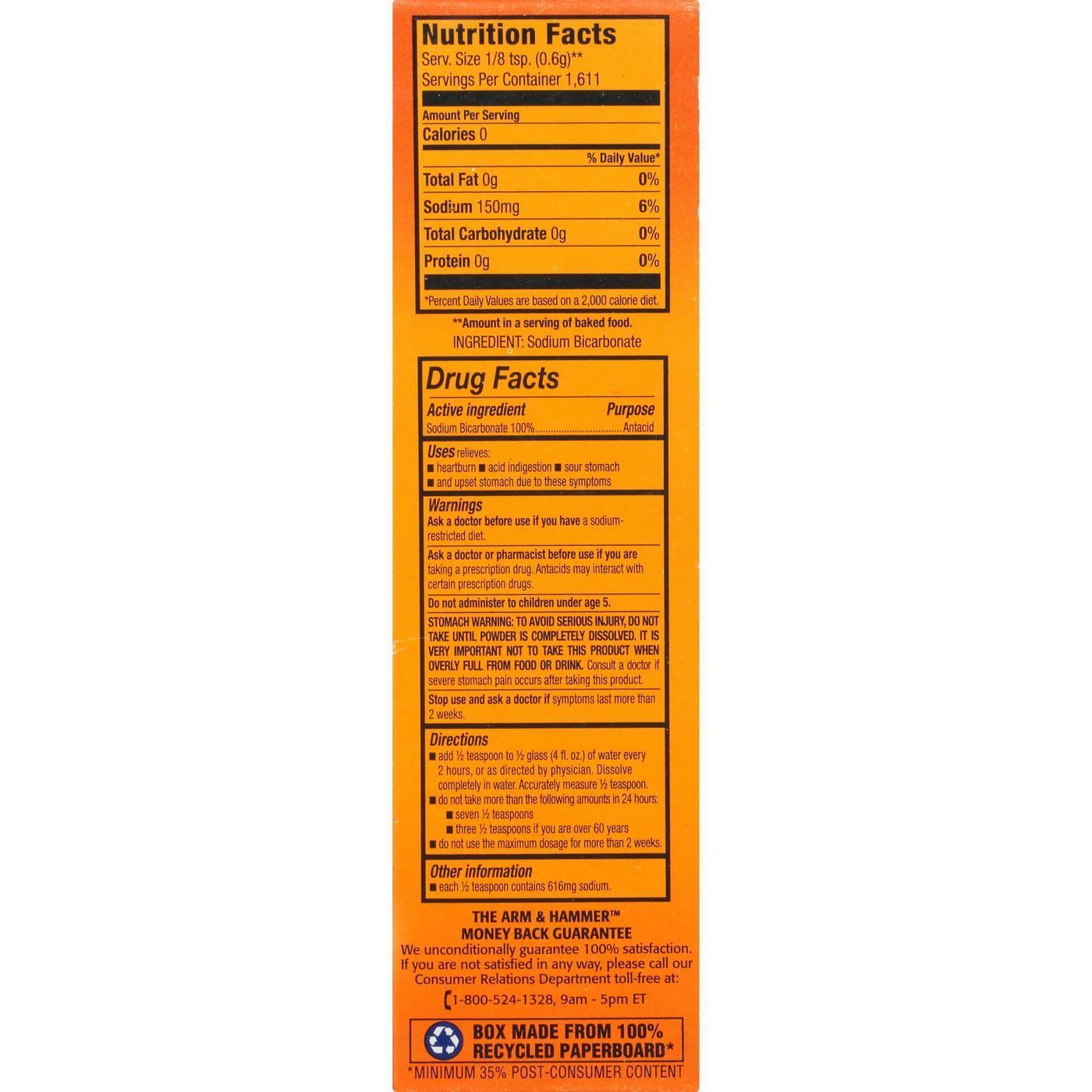 Arm & Hammer Pure Baking Soda 1.8kg sold by American Grocer in the UK