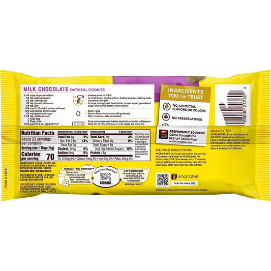 Nestle Toll House Milk Chocolate Morsels 326g (Best Before : 28 June 2026)